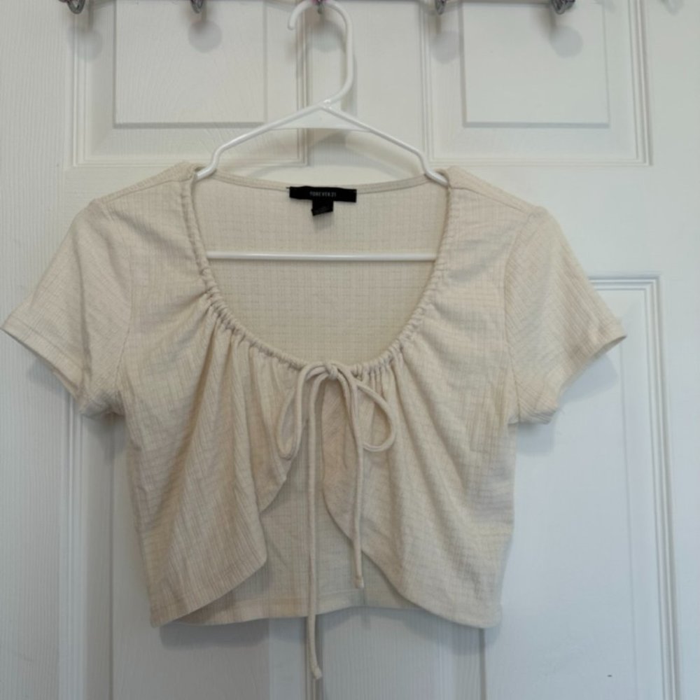 Women's Crop Tie-Front T-Shirt